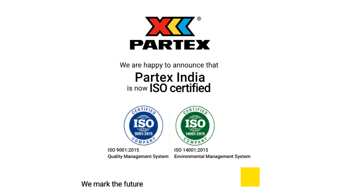 Partex India Achieves ISO 9001 & ISO 14001 Certification