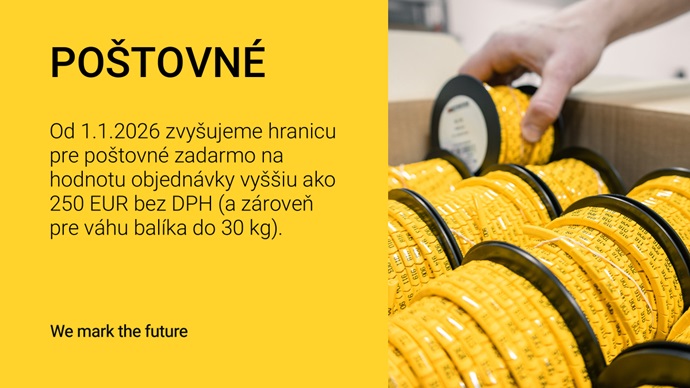 Zvyšujeme hodnotu objednávky pre poštovné zadarmo