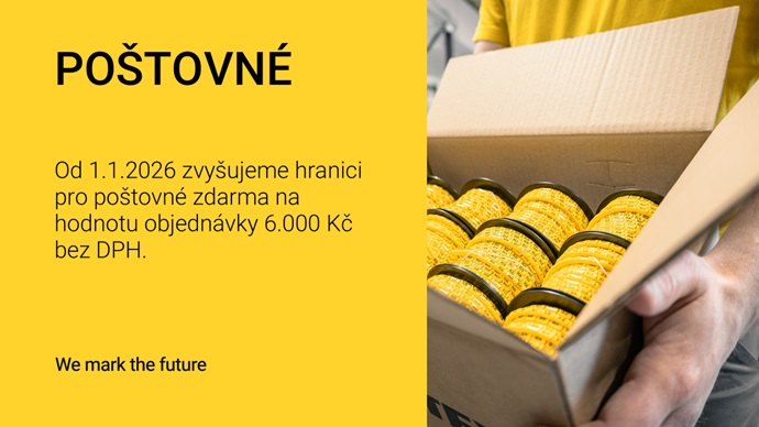 Zvyšujeme hodnotu objednávky pro poštovné zdarma