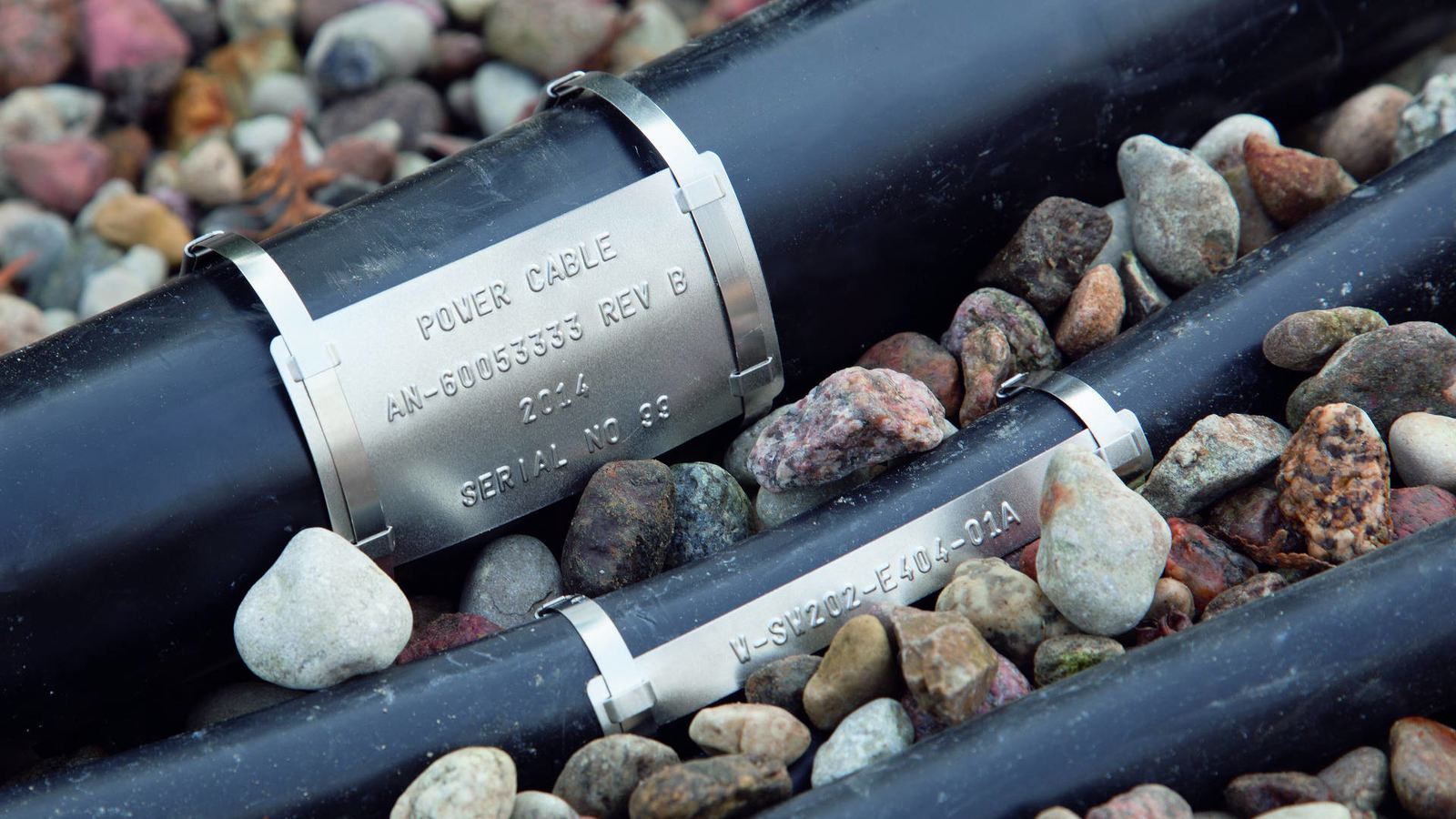 Stainless steel cable markers Cable tie mounted markers Partex